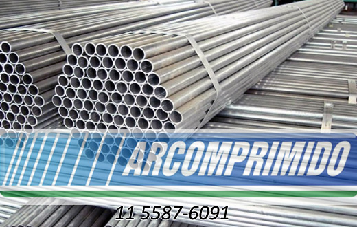 tubo galvanizado para ar comprimido